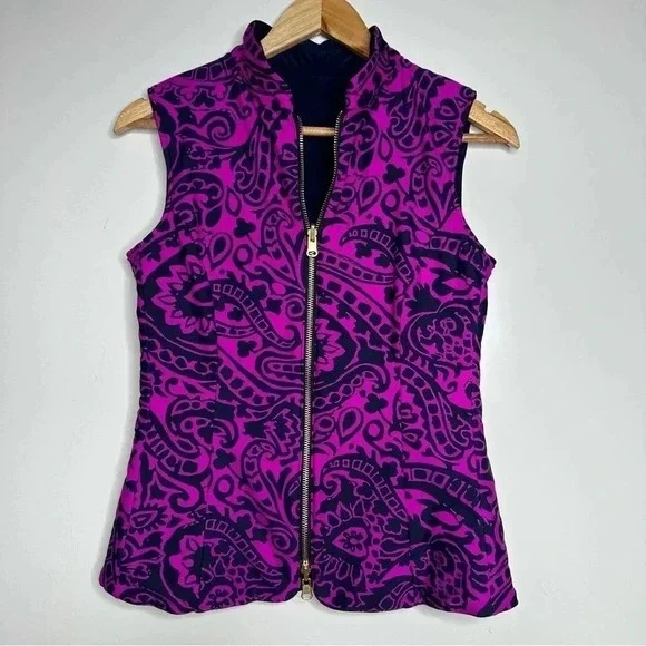 Jude Connally Long Sleeve Button Down Shirt and Quilted Vest Set Size Small - Picture 10 of 11